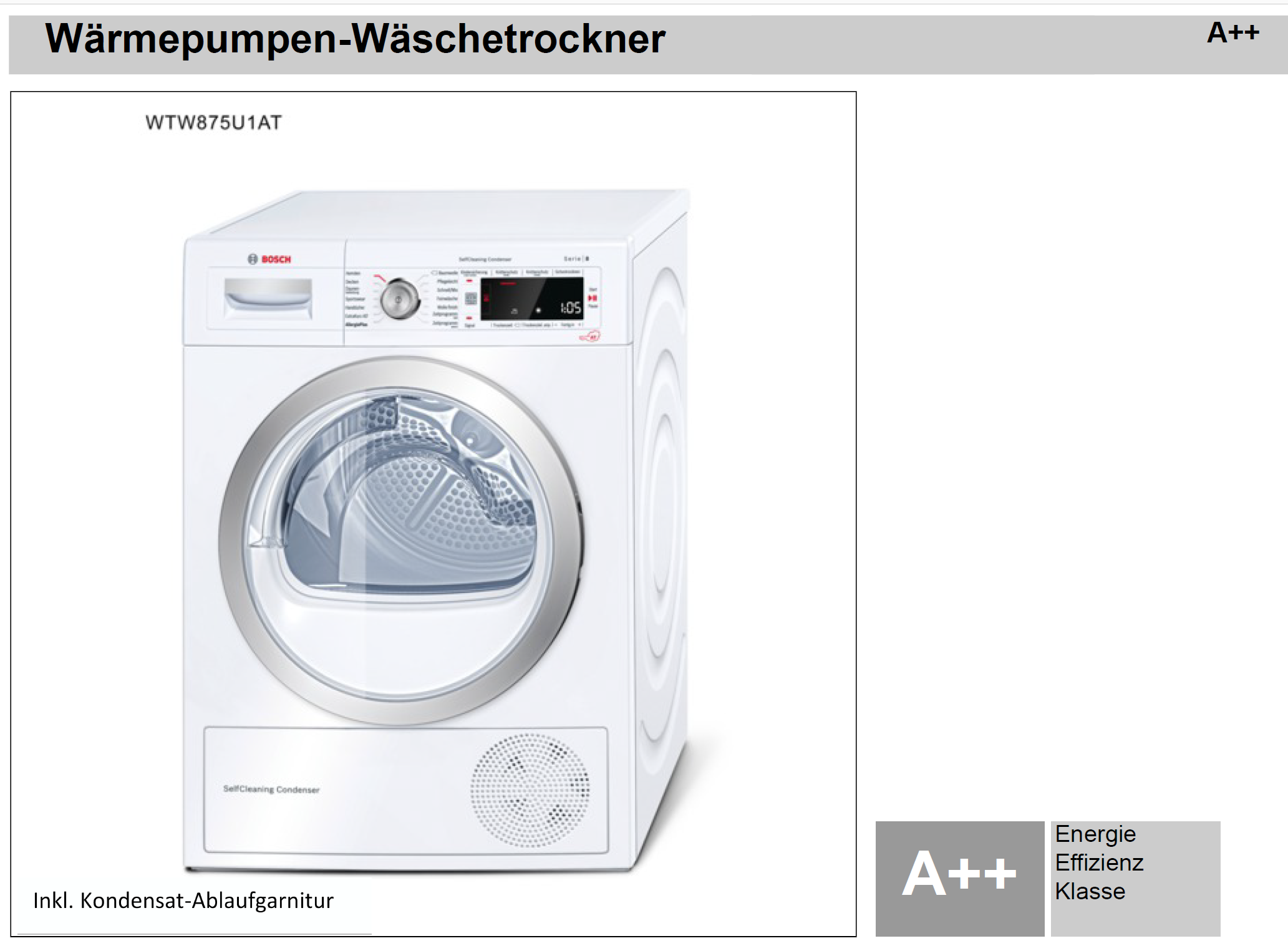 Bosch Wärmepumpen-Wäschetrockner – Plan & Work Elektrotechnik GmbH ...